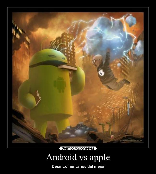 Android vs apple - Dejar comentarios del mejor