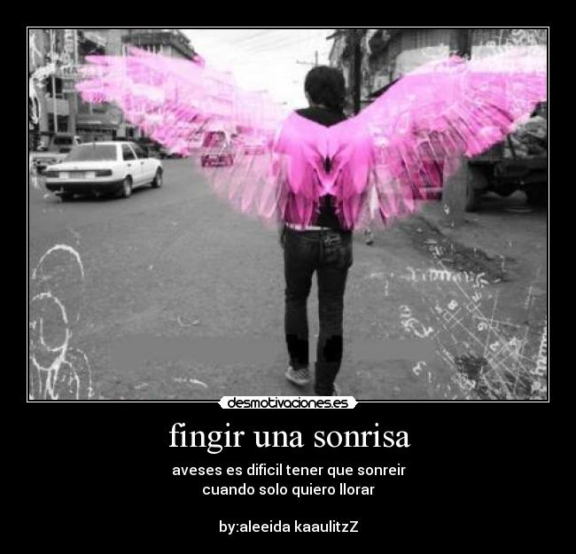 fingir una sonrisa -