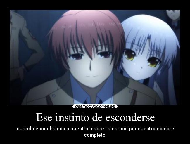 Ese instinto de esconderse - 