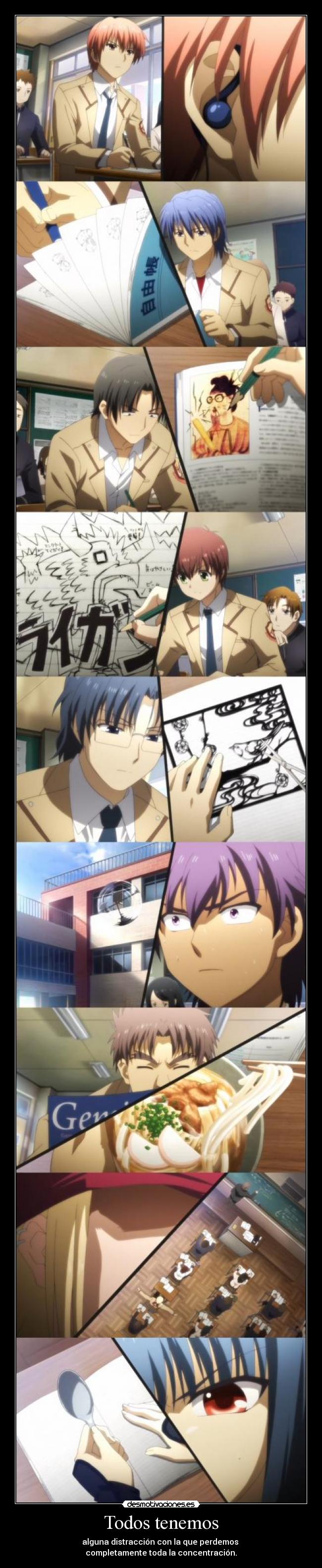 Todos tenemos - alguna distracción con la que perdemos
completamente toda la concentración.