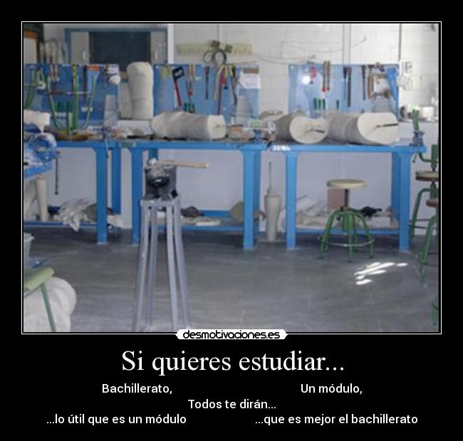 Si quieres estudiar... - 