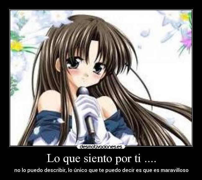 Lo que siento por ti .... -