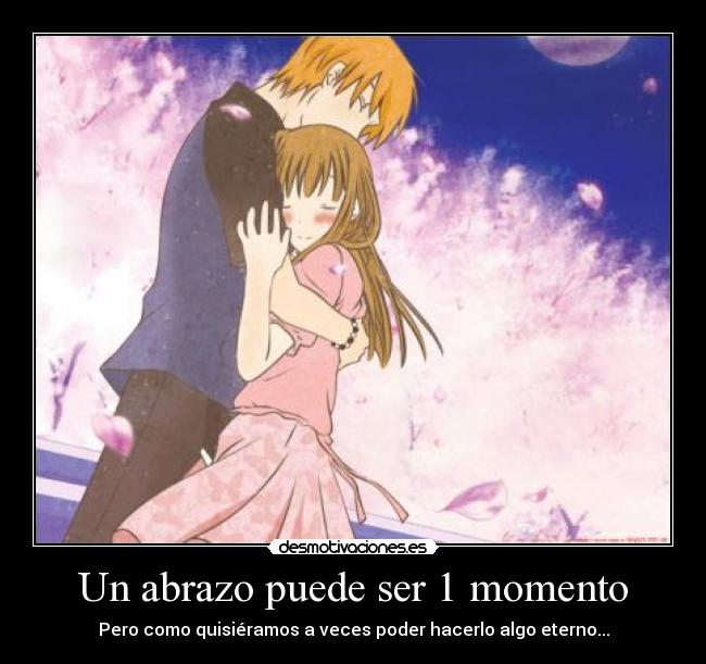 Un abrazo puede ser 1 momento -
