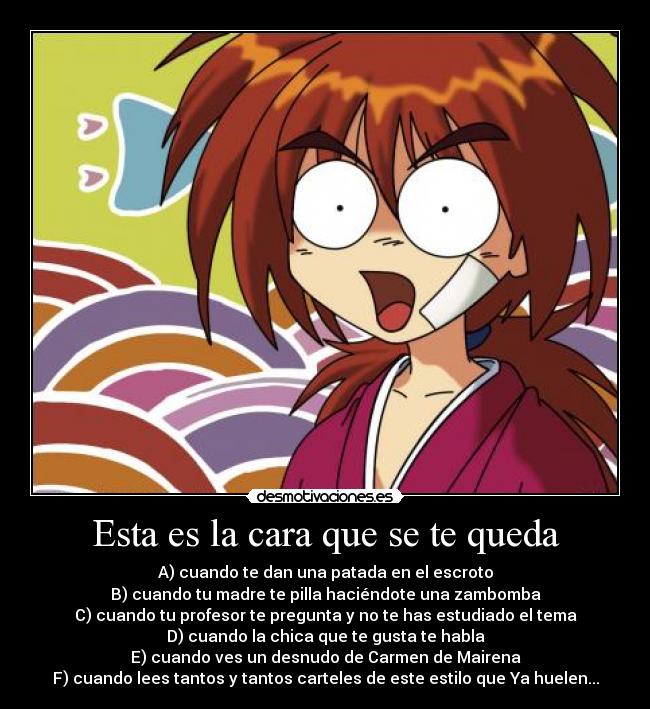 Esta es la cara que se te queda -