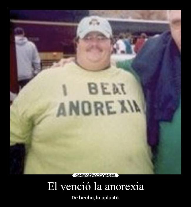 El venció la anorexia -