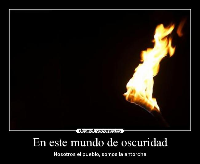 En este mundo de oscuridad -