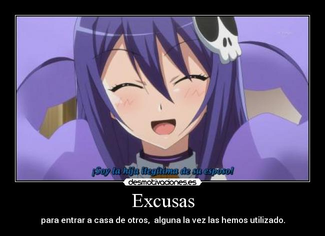 carteles anime kami nomi shiru sekai aqua excusas soy hija ilegitima esposo desmotivaciones