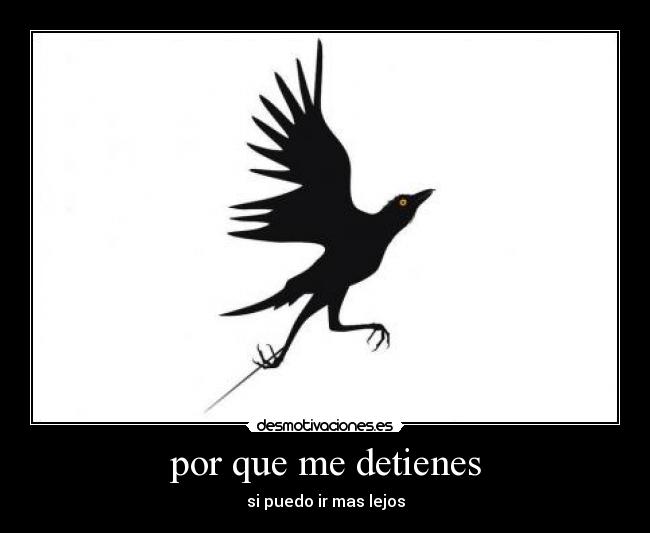 por que me detienes - si puedo ir mas lejos