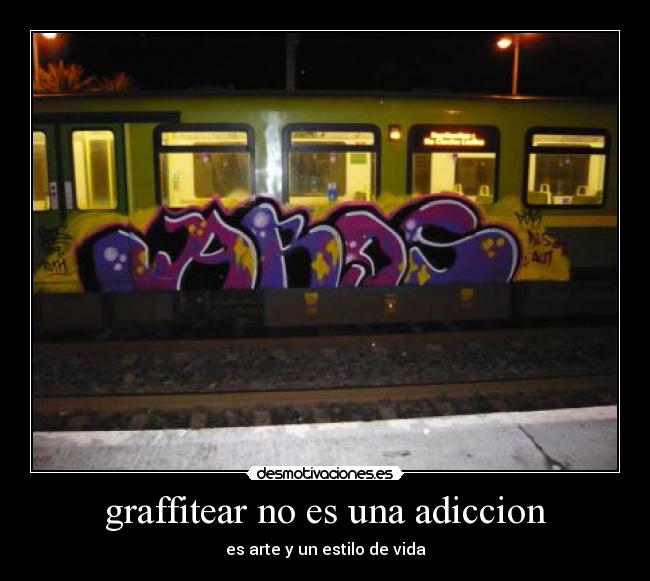 graffitear no es una adiccion -