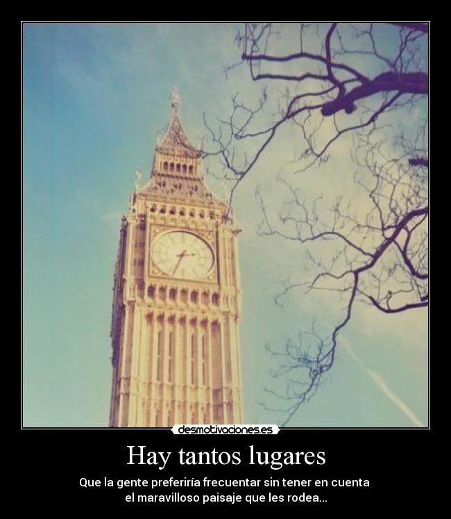 Hay tantos lugares - 