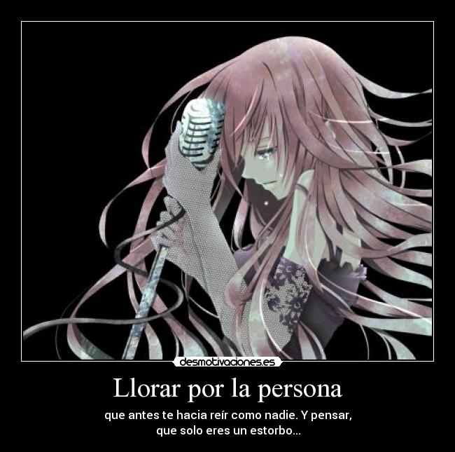 Llorar por la persona -