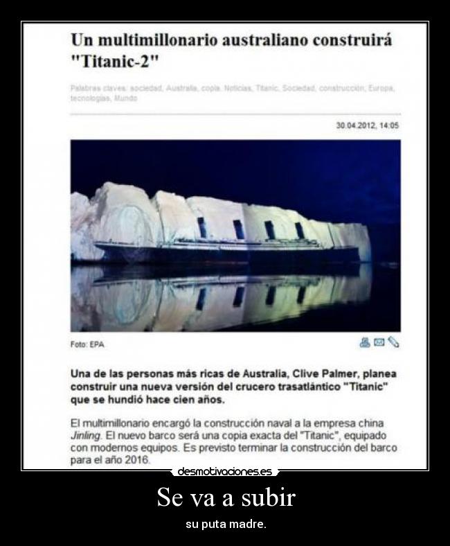 carteles subir puta madre titanic fail desmotivaciones