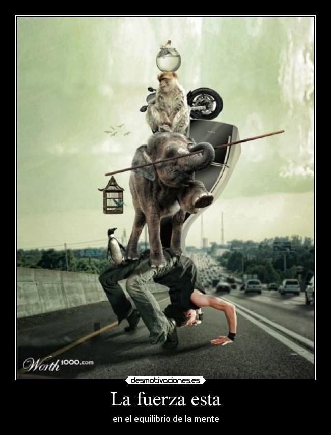 La fuerza esta - en el equilibrio de la mente