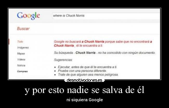 y por esto nadie se salva de él -