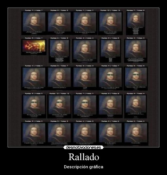 Rallado - Descripción gráfica
