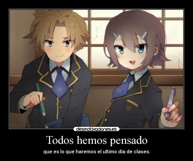 carteles anime manga baka test nigatsu harukaze intruders lol 1kd desmotivaciones