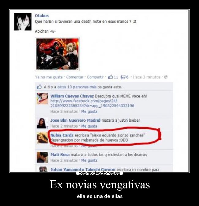 Ex novias vengativas - ella es una de ellas