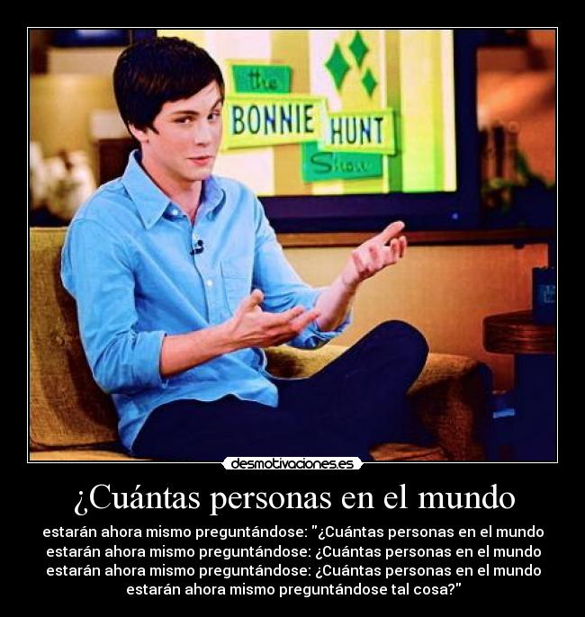 ¿Cuántas personas en el mundo - 