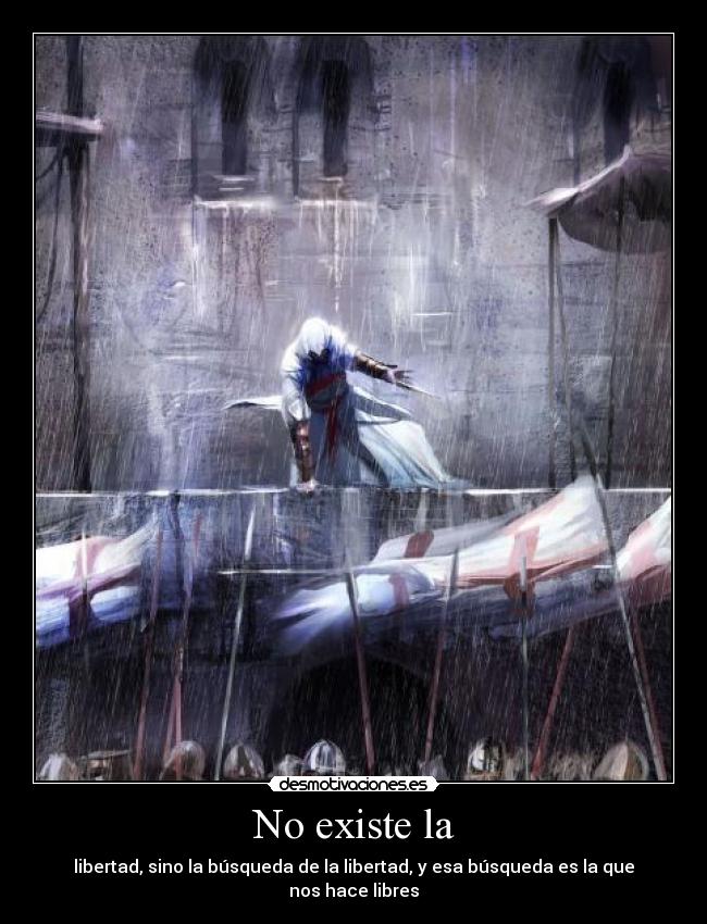 carteles assassins creed libertad desmotivaciones