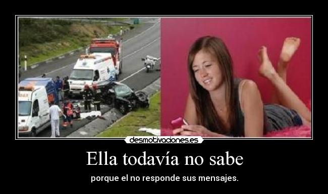 Ella todavía no sabe -