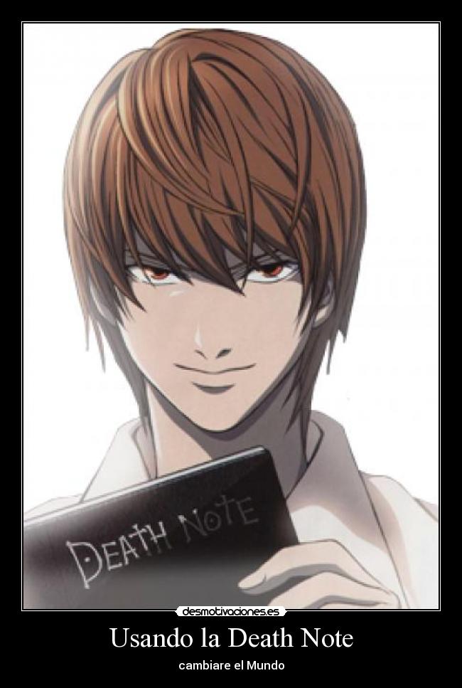 Usando la Death Note -