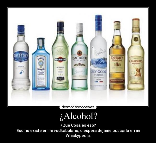 ¿Alcohol? - 