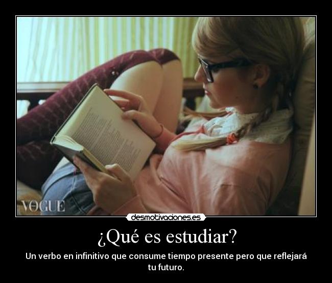¿Qué es estudiar? -