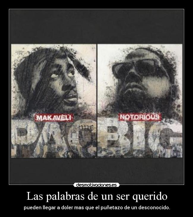 Las palabras de un ser querido -