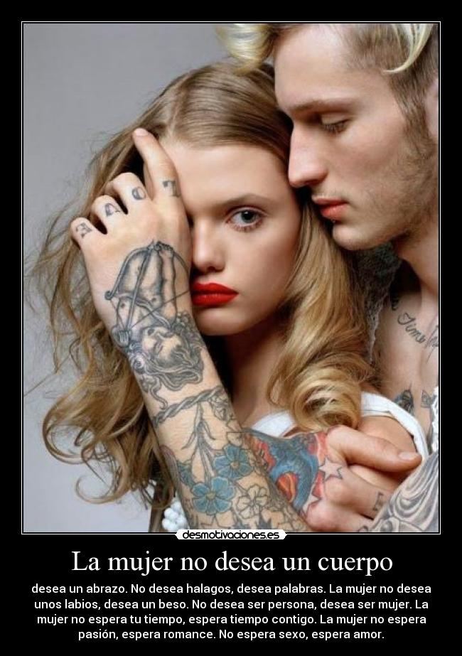 La mujer no desea un cuerpo -