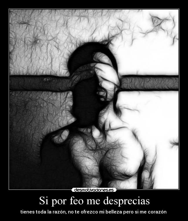 Si por feo me desprecias - 
