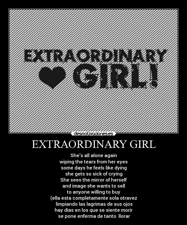 EXTRAORDINARY GIRL - 
