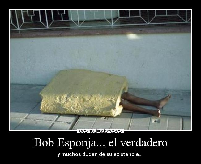 Bob Esponja... el verdadero - y muchos dudan de su existencia....
