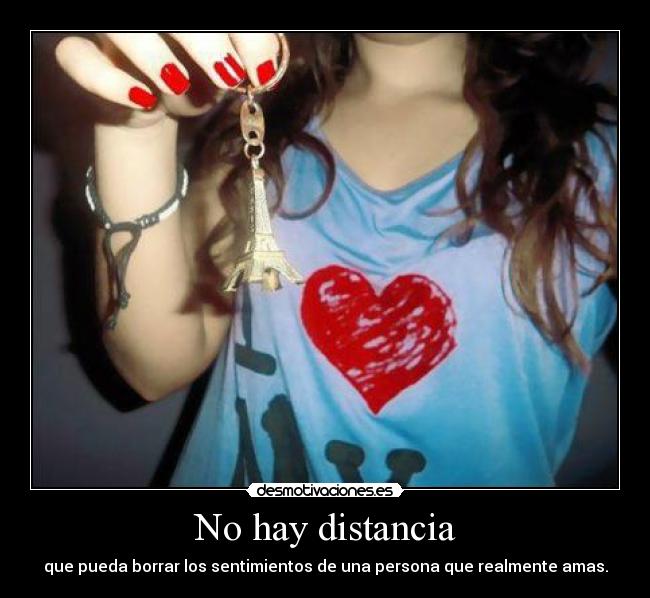 No hay distancia -