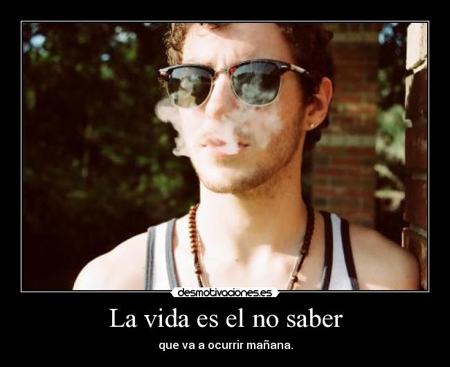 La vida es el no saber - 