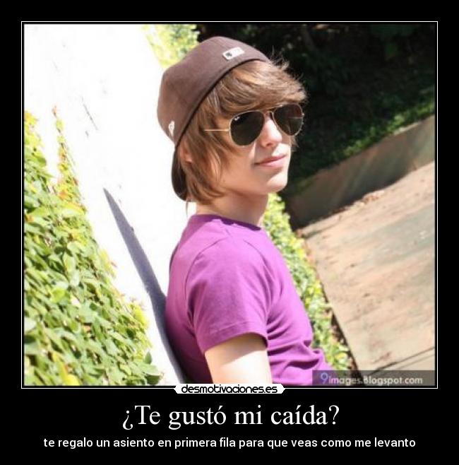 ¿Te gustó mi caída? - te regalo un asiento en primera fila para que veas como me levanto