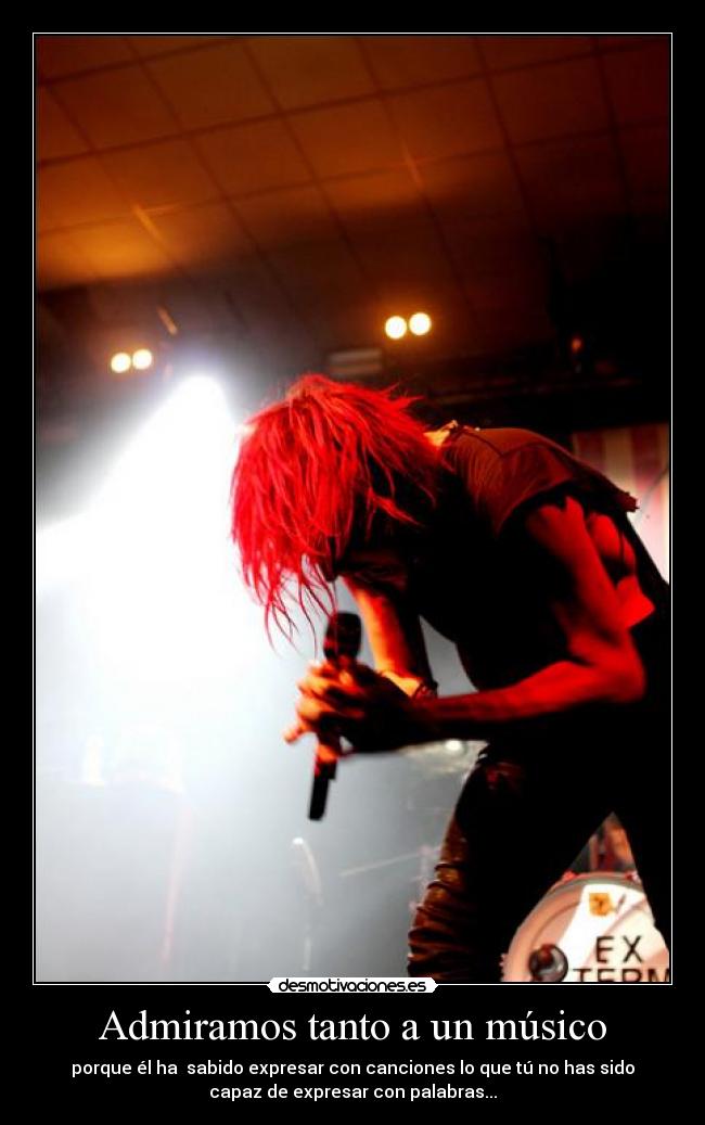 Admiramos tanto a un músico - 