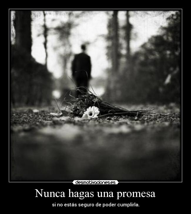 Nunca hagas una promesa -