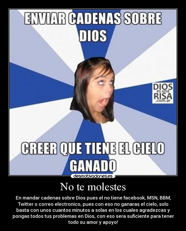 No te molestes -