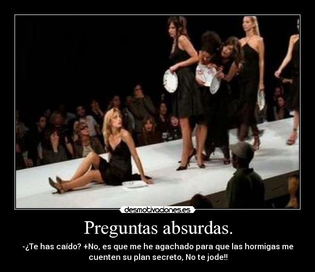 Preguntas absurdas. -