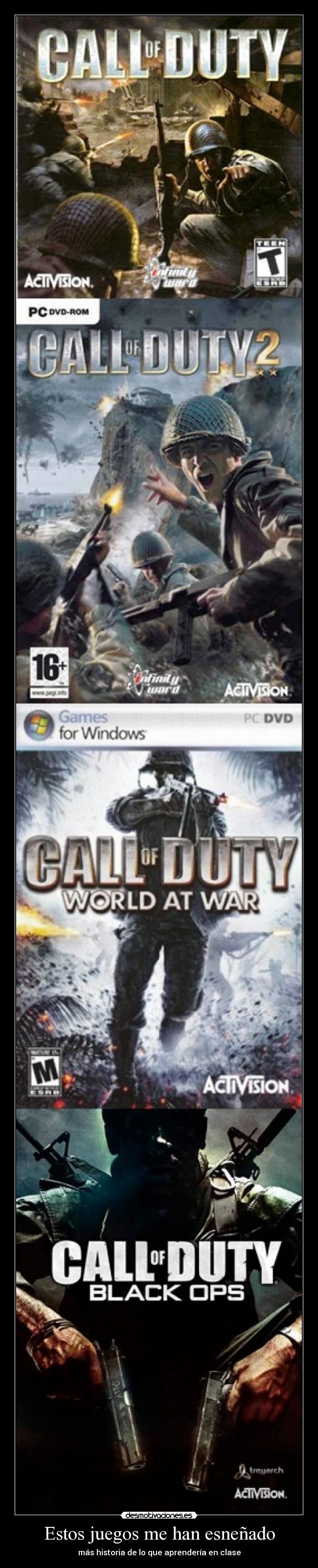 Estos juegos me han esneñado - más historia de lo que aprendería en clase