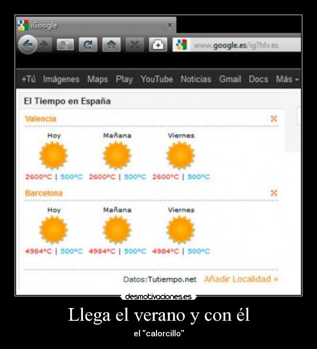Llega el verano y con él - el calorcillo