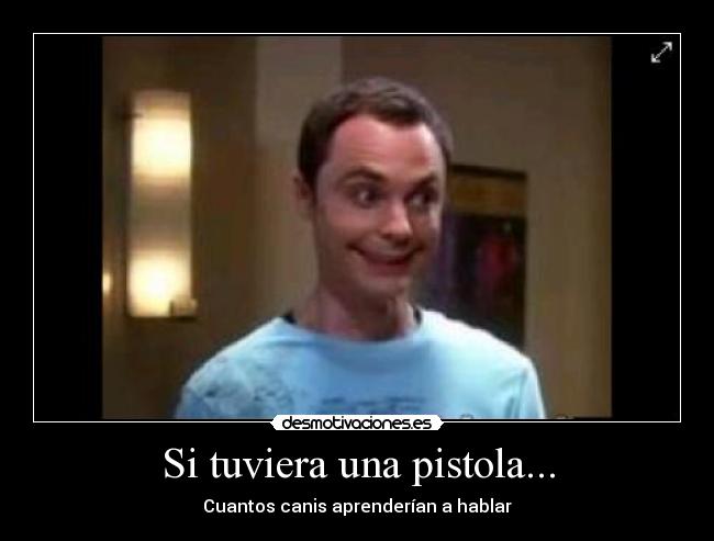 Si tuviera una pistola... - Cuantos canis aprenderían a hablar