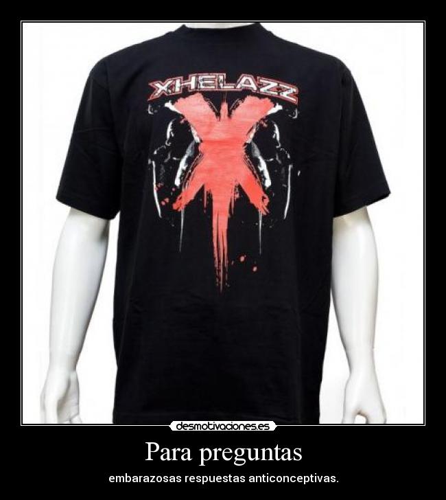 Para preguntas - embarazosas respuestas anticonceptivas.