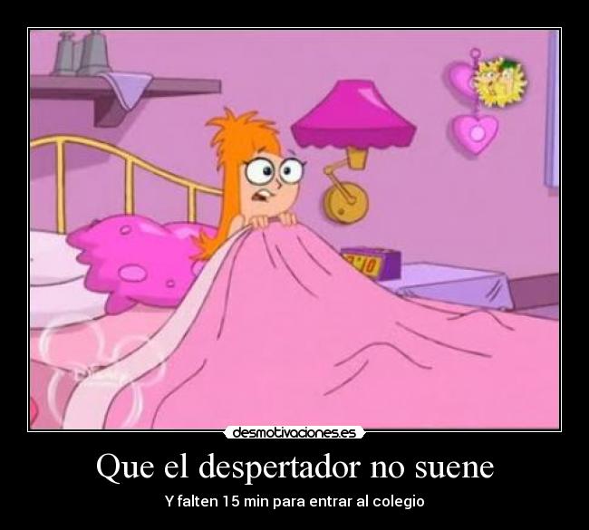 Que el despertador no suene -