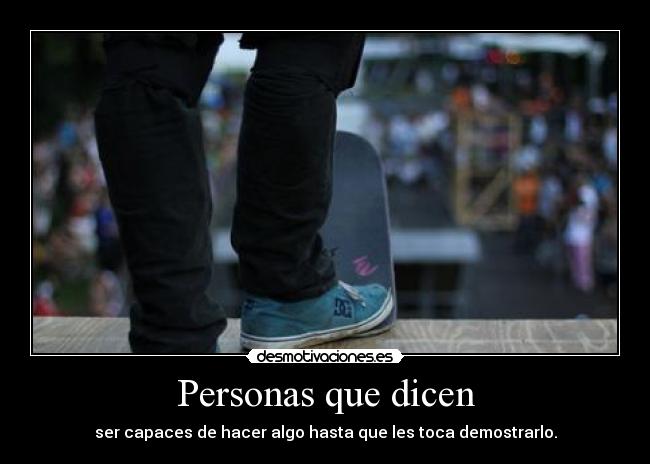 Personas que dicen - 