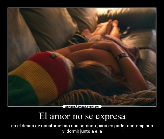 El amor no se expresa -