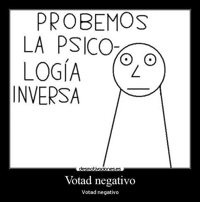 Votad negativo - 