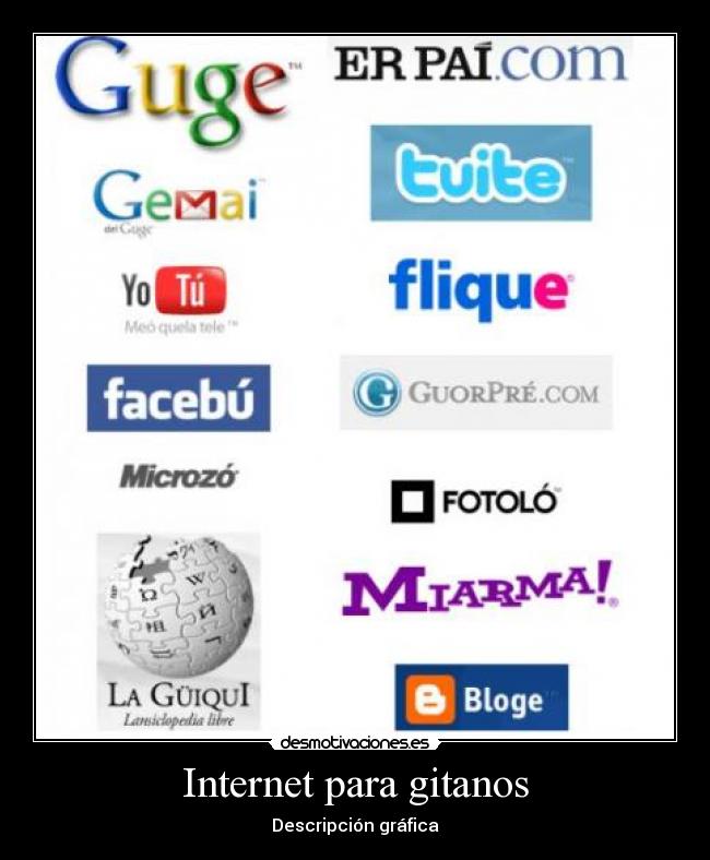 Internet para gitanos - Descripción gráfica