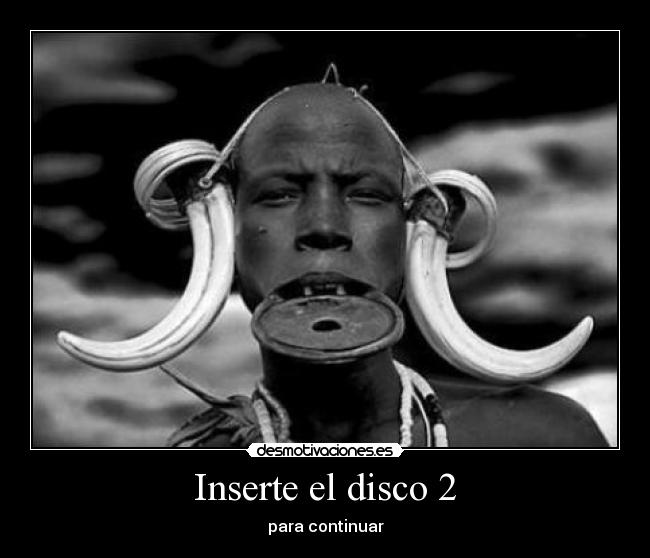 Inserte el disco 2 - para continuar