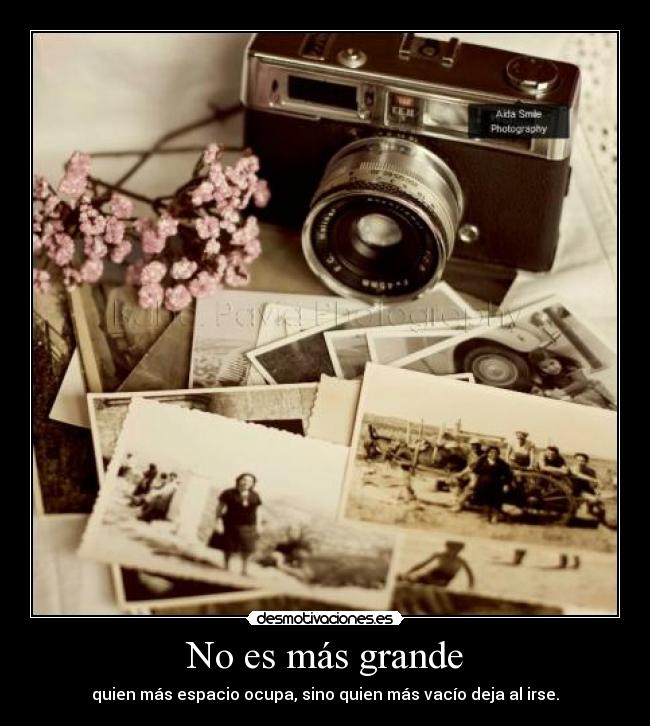 No es más grande - 